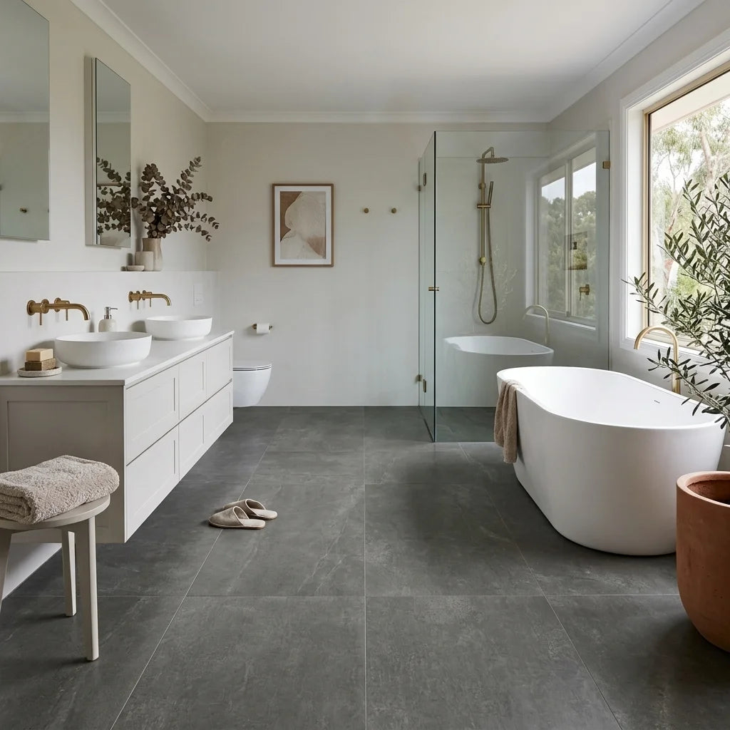 BHCV98 NINA DARK GREY 1200X600 LAPPATO — ensuite bathroom