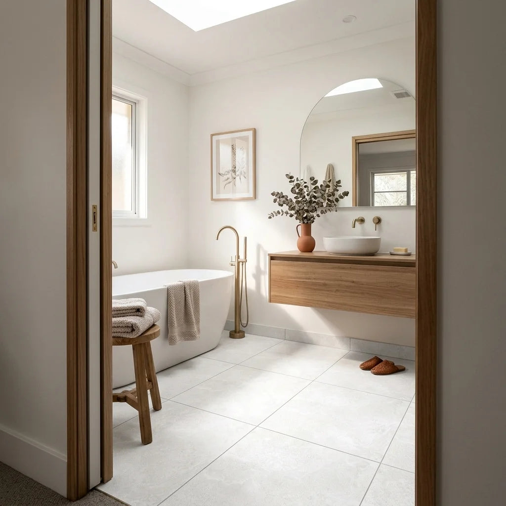 BHF300 ALPINE WHITE 600X600 MATT — main bathroom