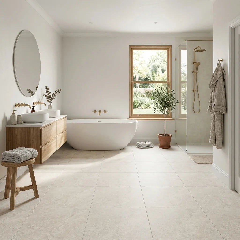 BHF301 ALPINE SILVER 600X600 MATT — ensuite bathroom