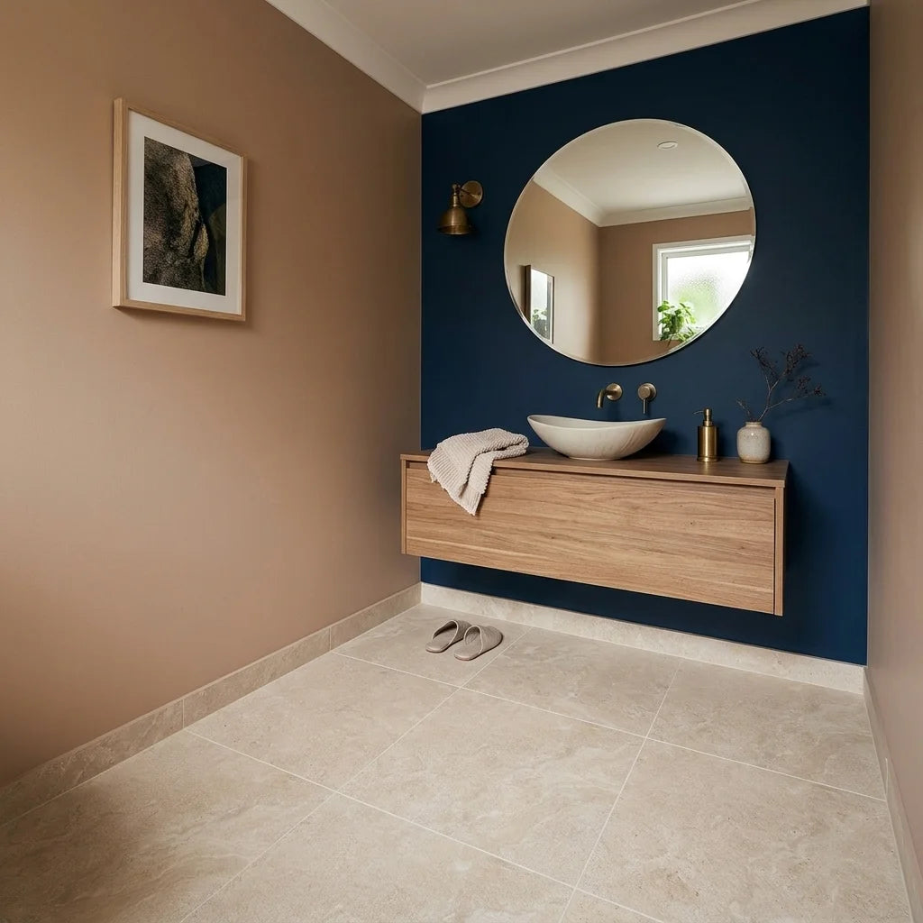 BHF302 ALPINE BEIGE 600X600 MATT — powder room