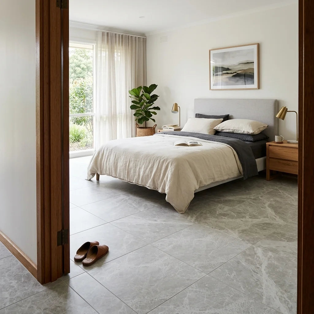 BHF305 TUNDRA STONE GREY MATT 600X600 — bedroom