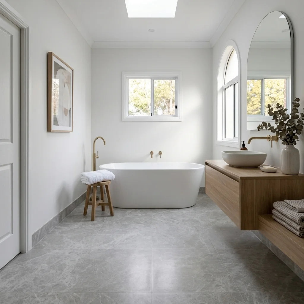 BHF305 TUNDRA STONE GREY MATT 600X600 — main bathroom