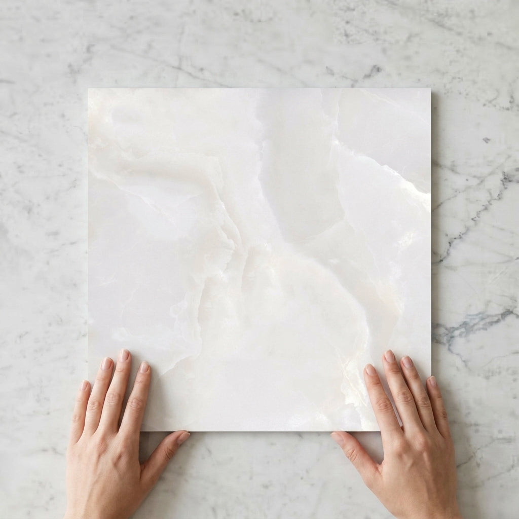 BHF309 ONYX WHITE 600X600 SATIN