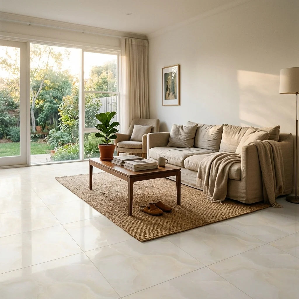 BHF310 ONYX BEIGE 600X600 POLISH — living room