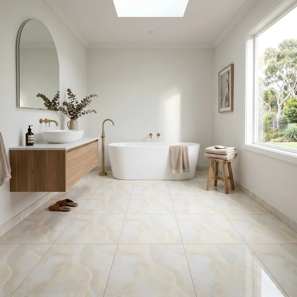 BHF310 ONYX BEIGE 600X600 POLISH — main bathroom