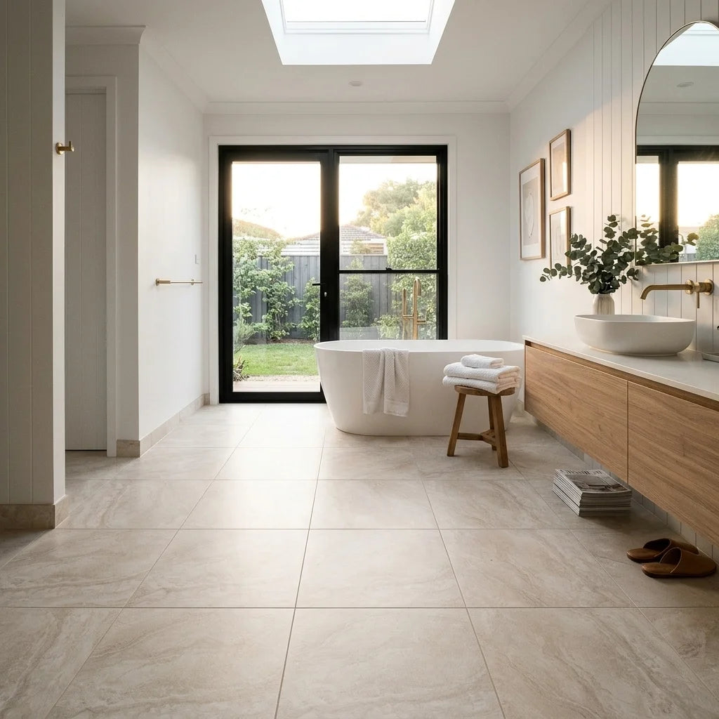 BHF312 GLACIER BEIGE MATT 600X600 — main bathroom