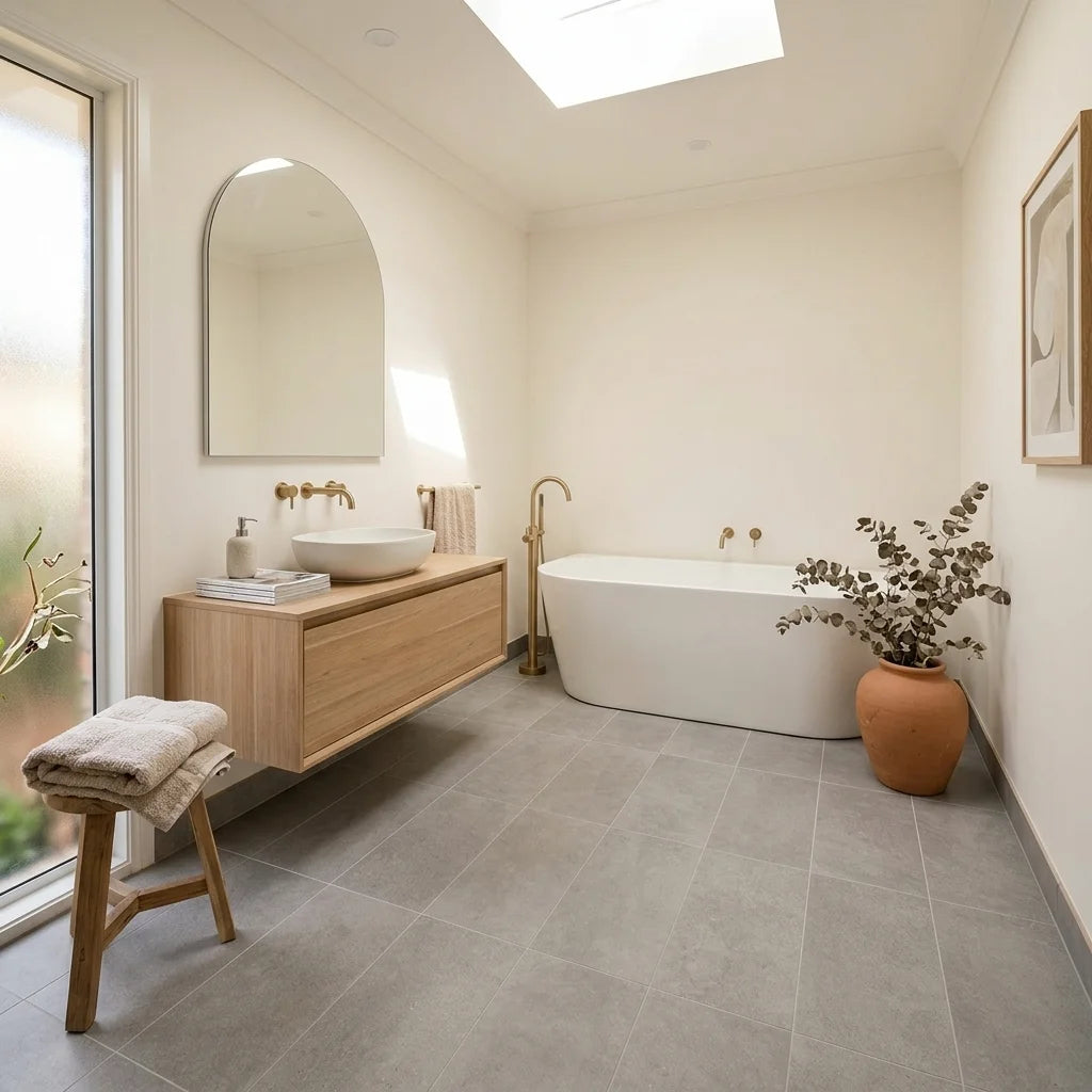 BHF319 IMPERIAL STONE MEDIUM MATT 600X600 — main bathroom
