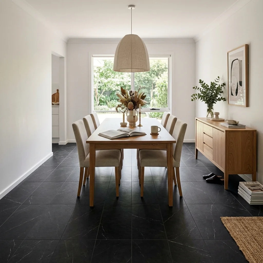 BN7000 Pietra Noir Matt 600 X 1200MM — dining room