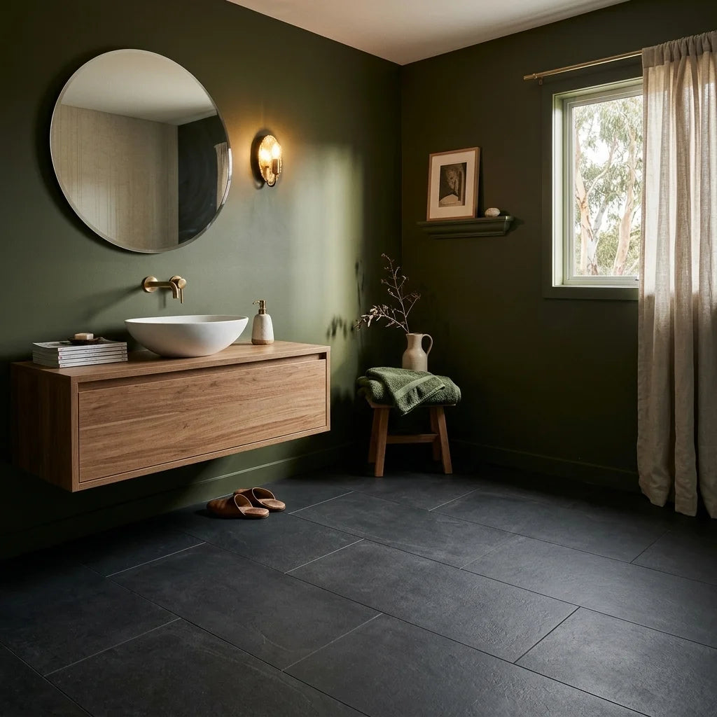 BN7000 Pietra Noir Matt 600 X 1200MM — powder room