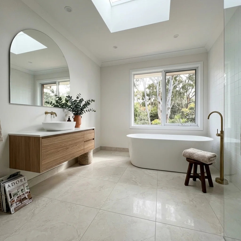 BN7032 CHAMPAGNE CREAM MATT 600X1200 — main bathroom