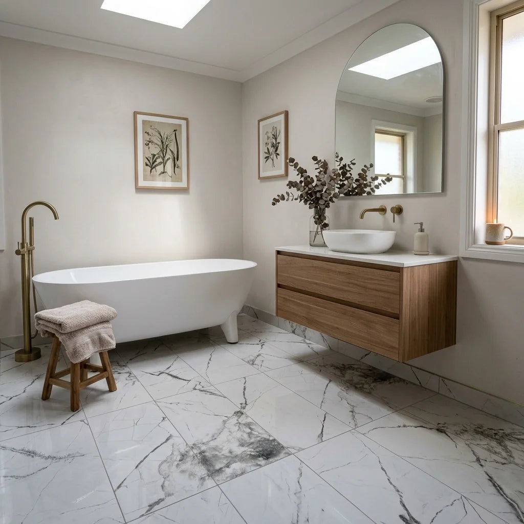 BN7037 PIETRA NOIR GLOSS 600X1200 — main bathroom