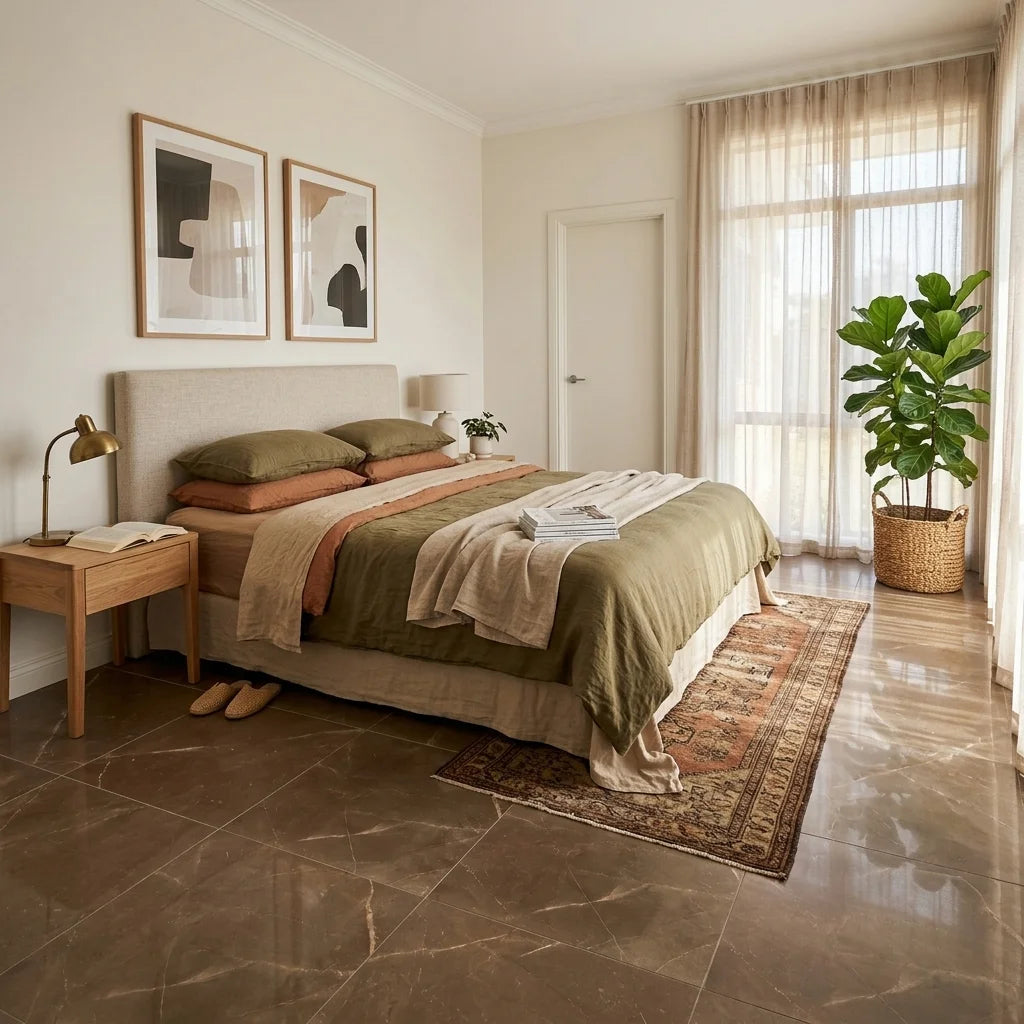 BT1115 ARMANI BRONZE 600X600 POLISHED — bedroom