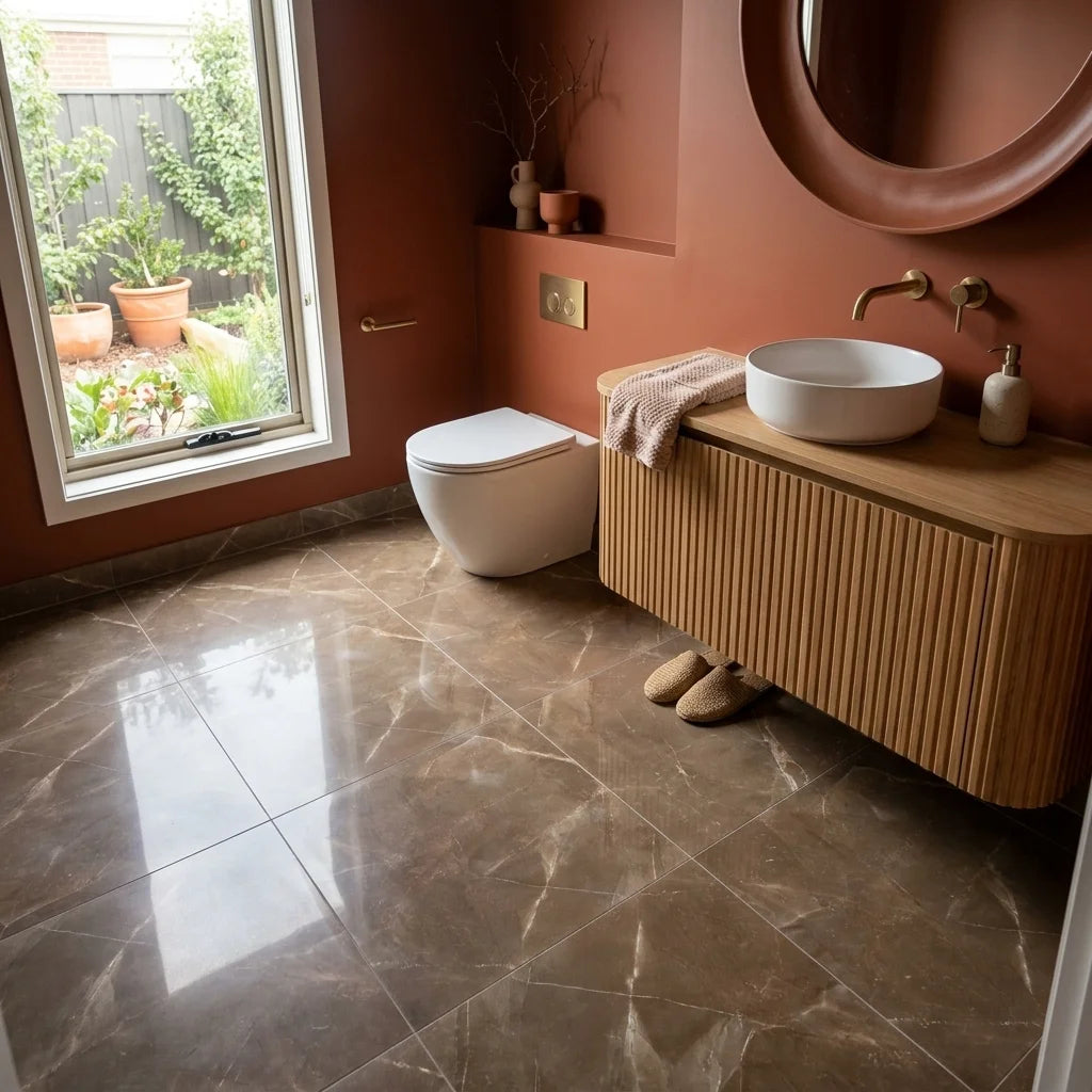 BT1115 ARMANI BRONZE 600X600 POLISHED — powder room