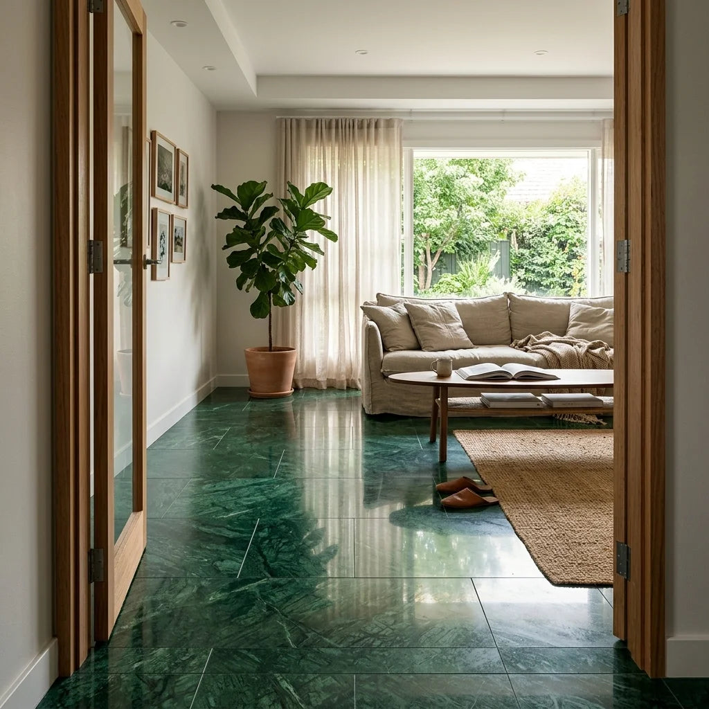 BT1122 DREAM EMERALD 1200X600 ITALIAN POLISH — living room
