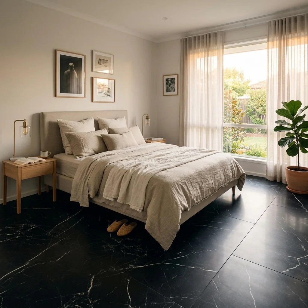 BT1128 EBONY RADON 1200X600 POLISHED — bedroom