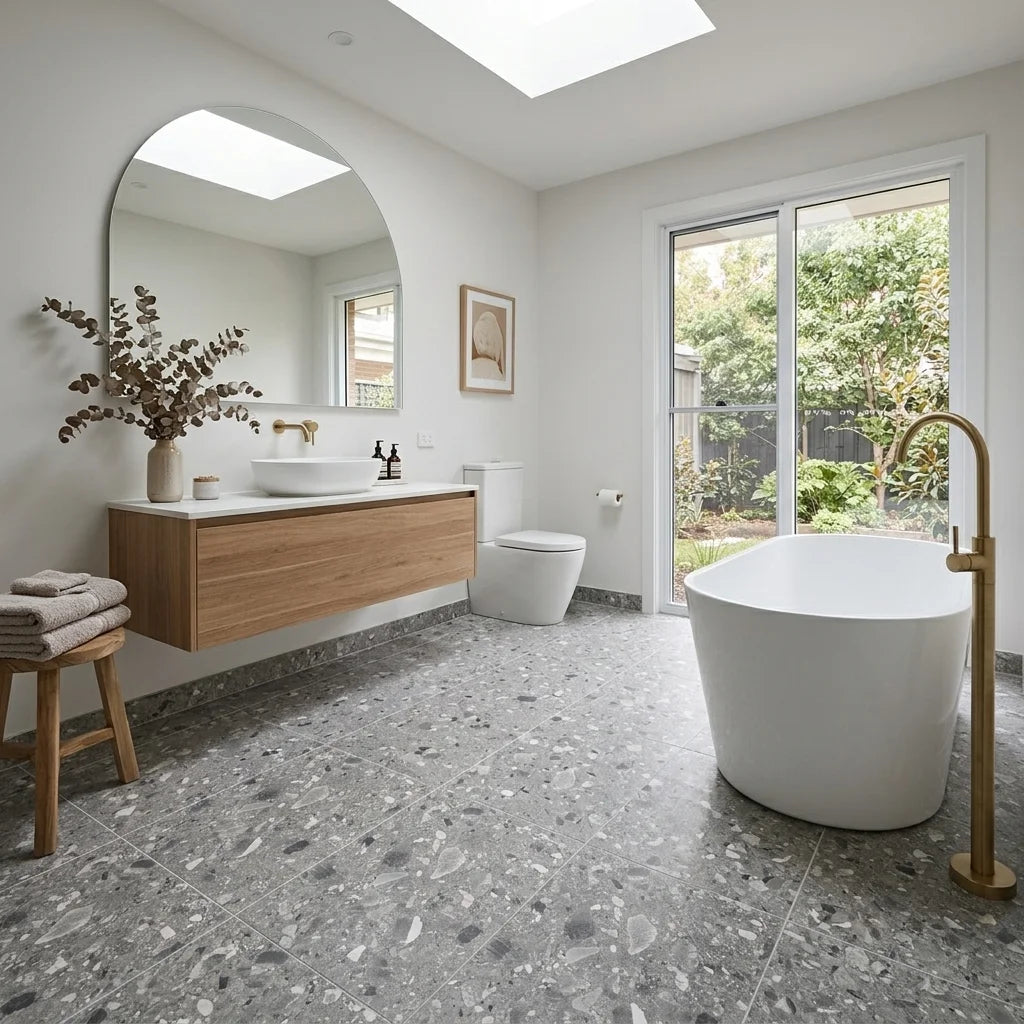 BT1137 BEACH MID GREY 6X6 MATT — main bathroom