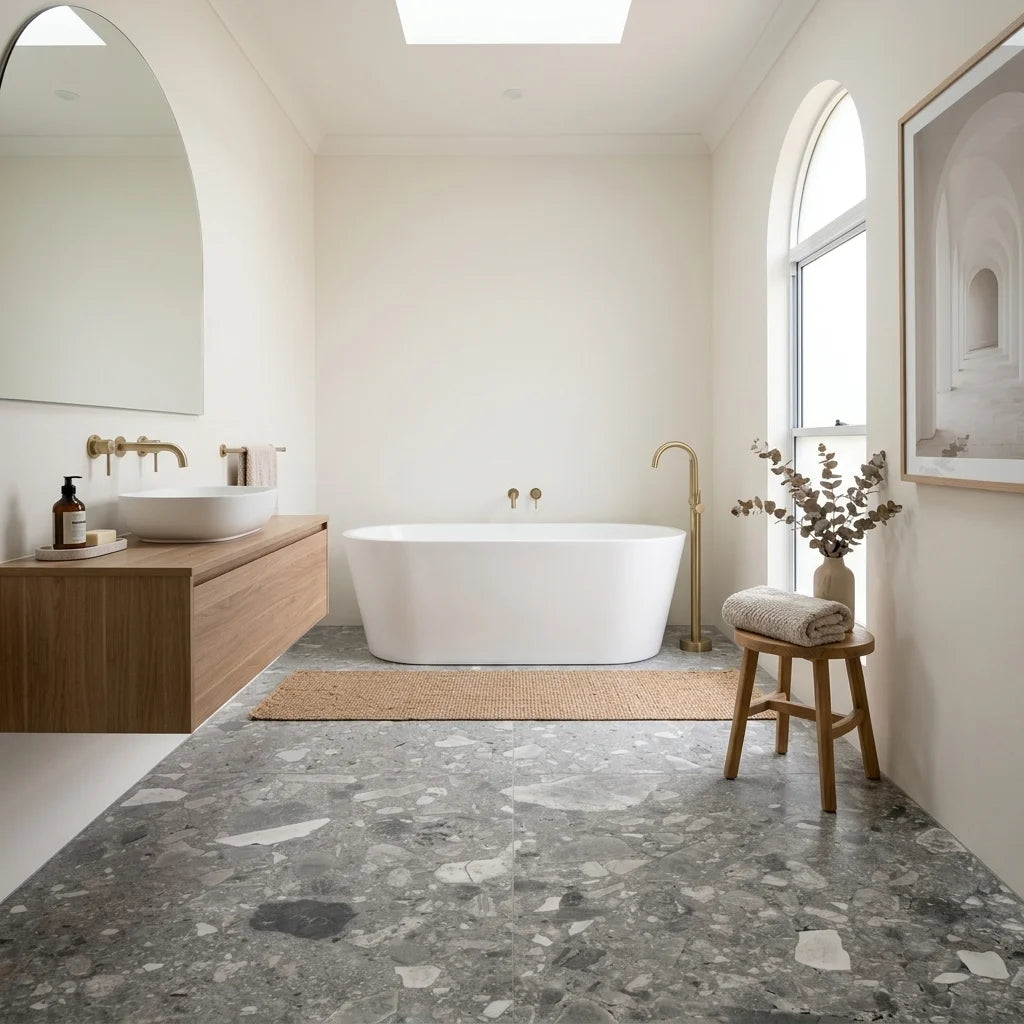 BT1138 BEACH MID GREY 1200X600 MATT — main bathroom