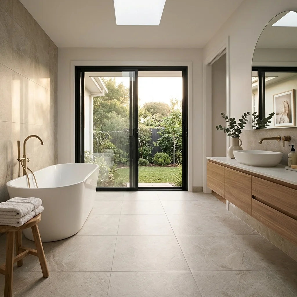 BT1140 SEA BEIGE 600X600 MATT — main bathroom