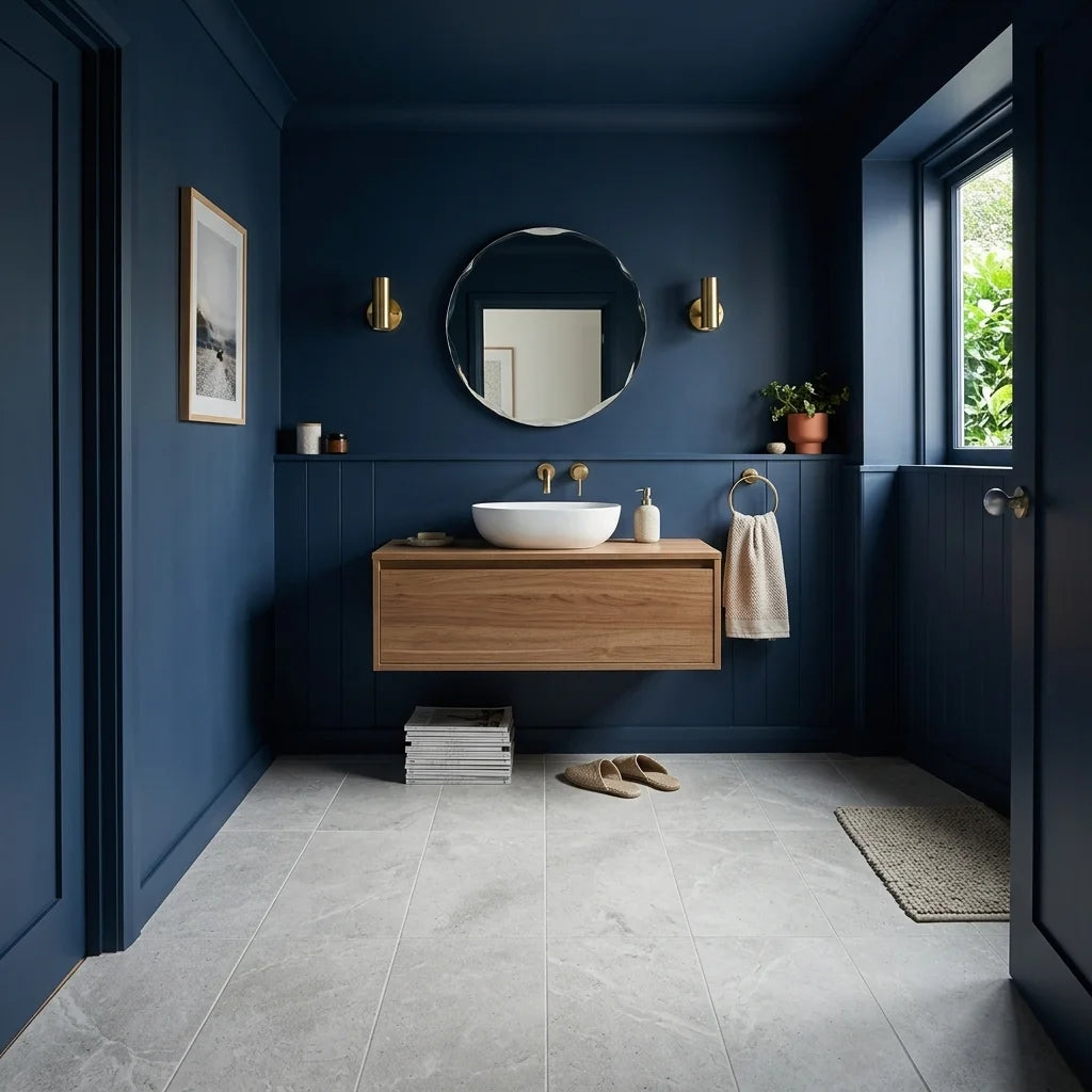BT1142 SEA WHITE 600X600 MATT — powder room