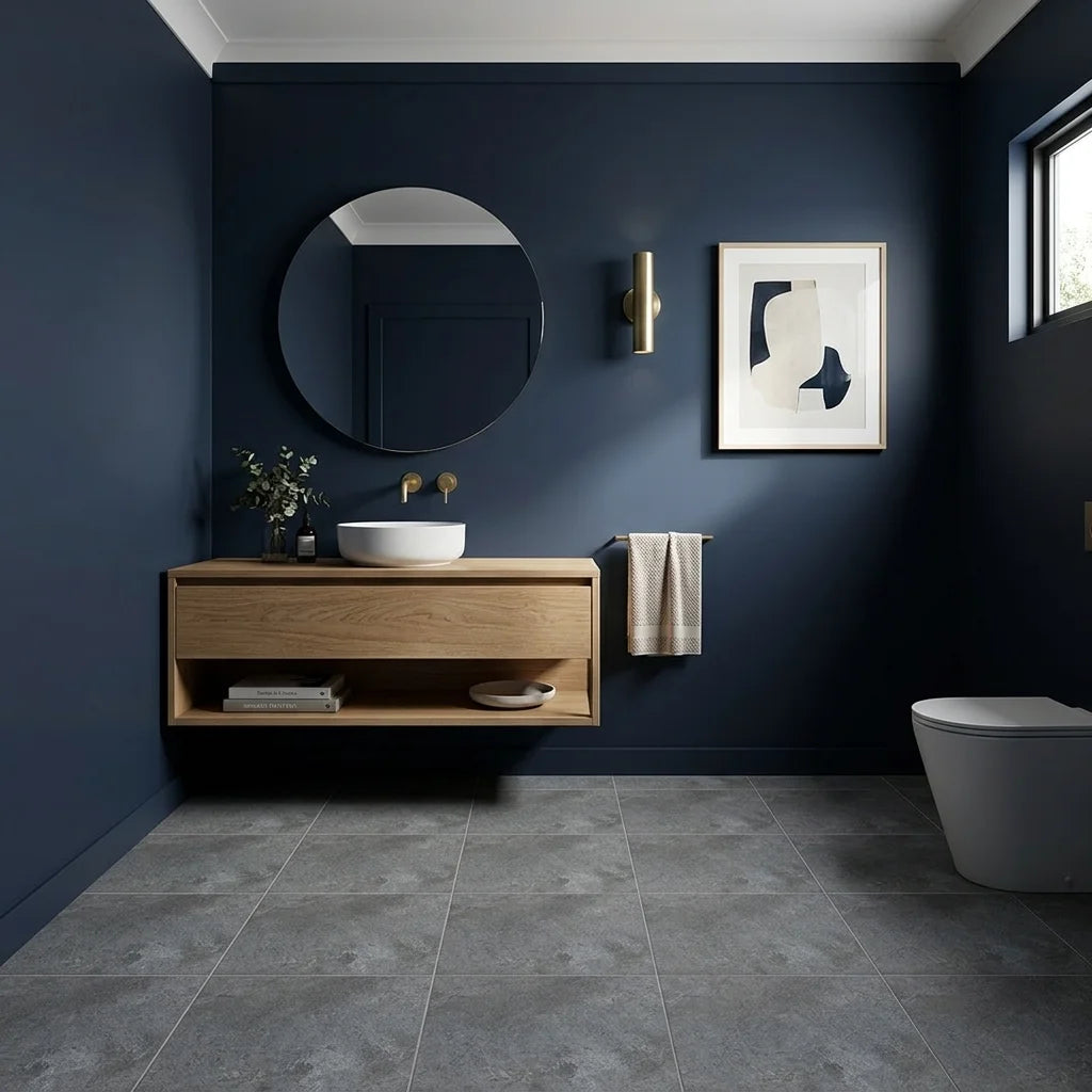 BT1146 SEA DARK GREY 600X600 MATT — powder room