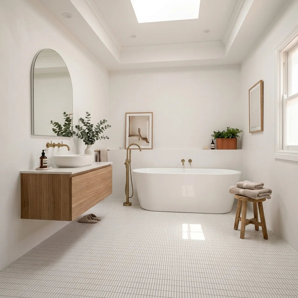 BT1155 KITKAT BEIGE 300X305 POLISHED — main bathroom