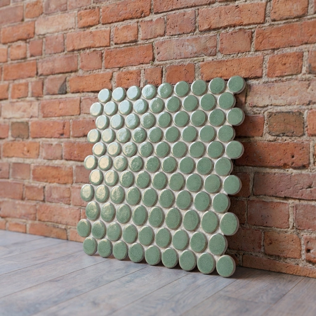 BT1159 ANTIQUE GREEN DOTS 285*307 POLISHED