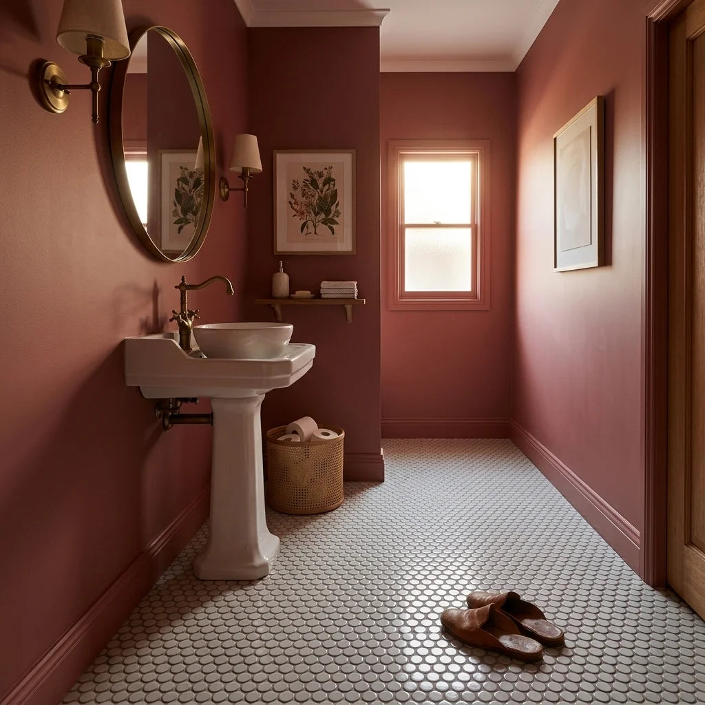 BT1162 ANTIQUE GREY DOTS 285*307 POLISHED — powder room