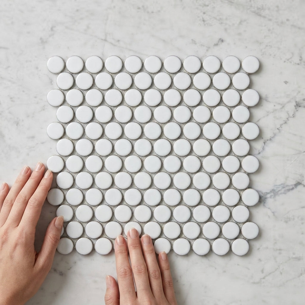 BT1163 ANTIQUE WHITE DOTS 285*307 POLISHED