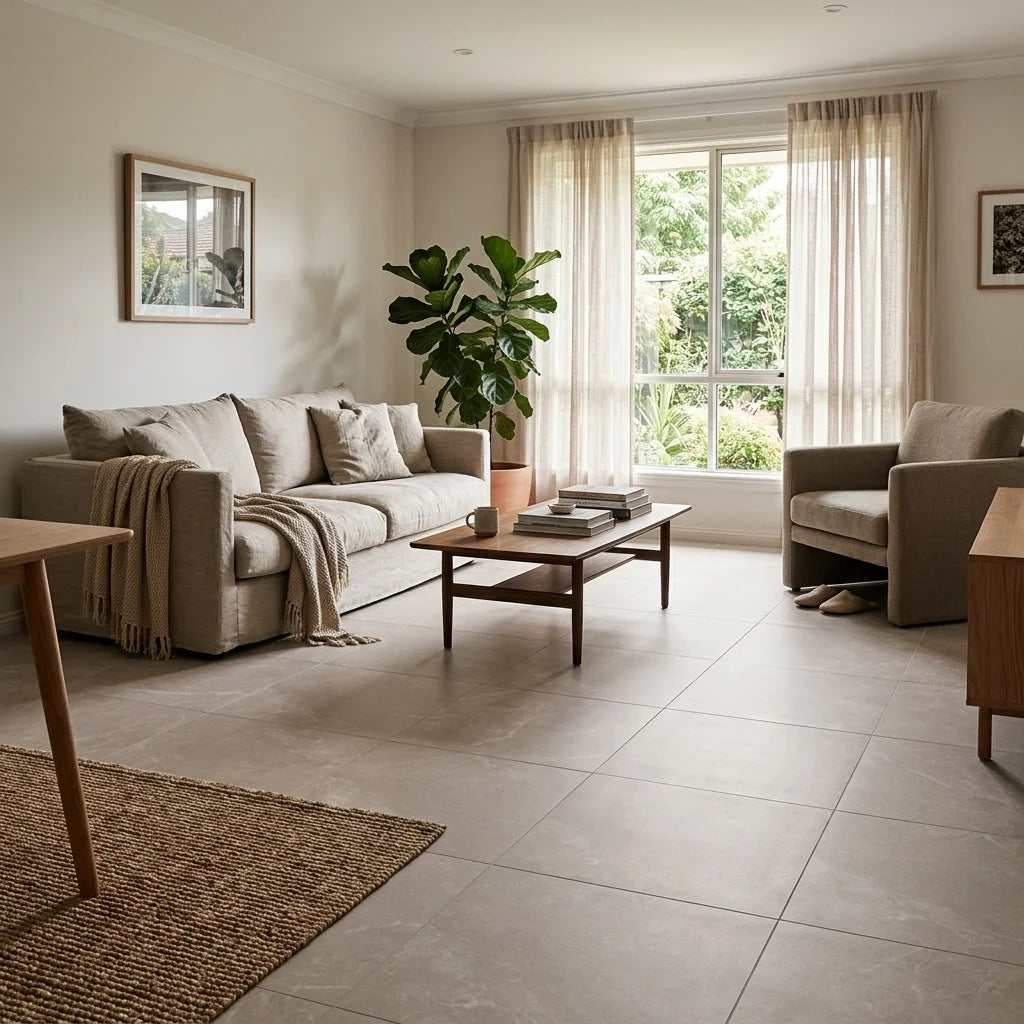 BT1174 GUCCI TAUPE 600X600 MATT — living room