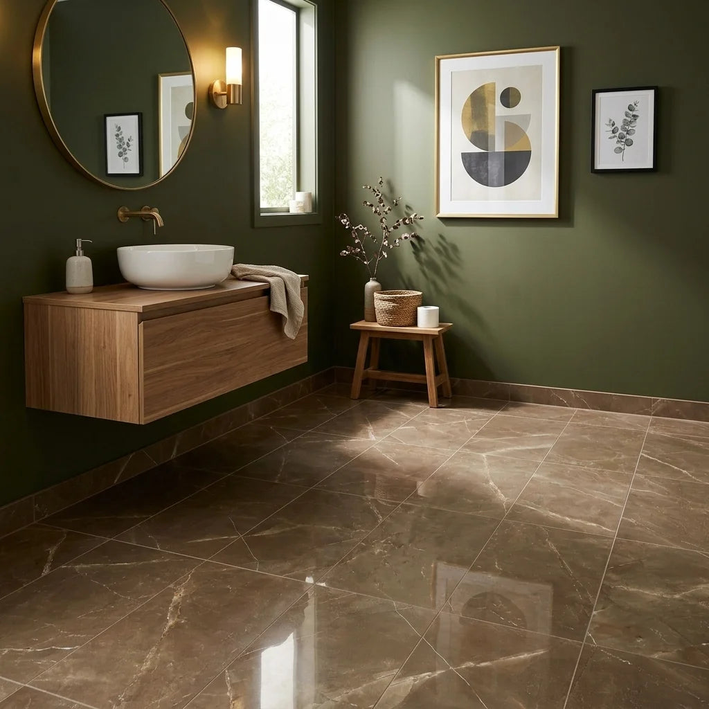 BT1183 ARMANI BRONZE 300X600 POLISHED — powder room