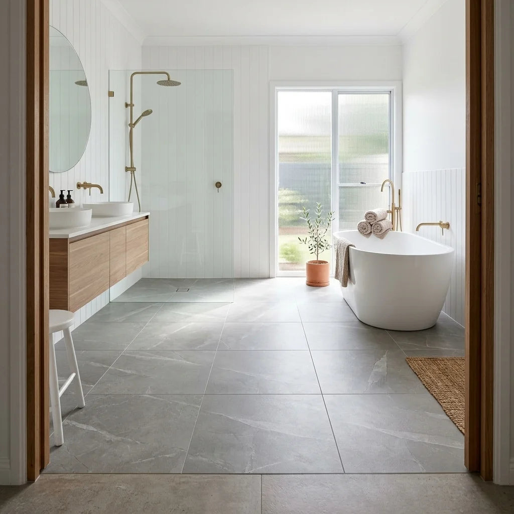 BT163 TIARA GREY 600X600 LAPATTO — ensuite bathroom
