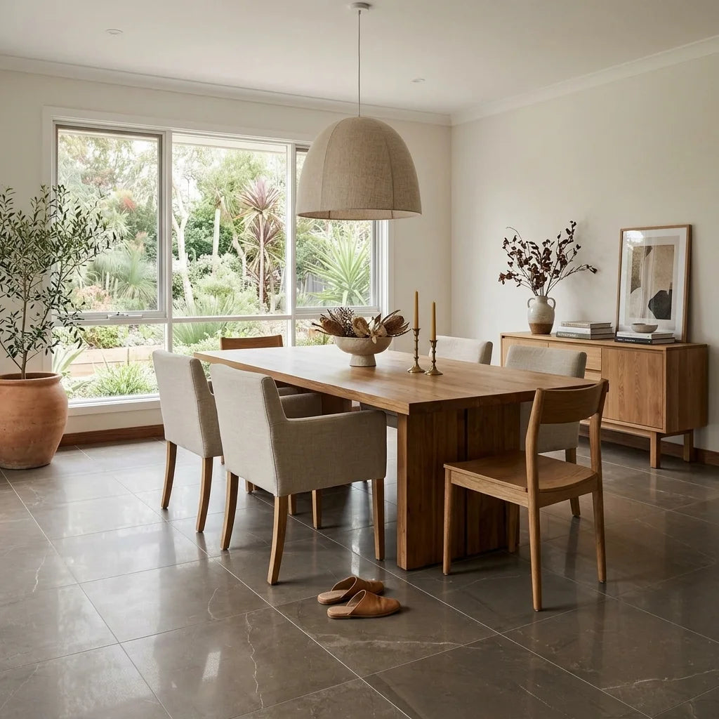 BT166 TIARA BRONZE POLISHED 6x6 — dining room