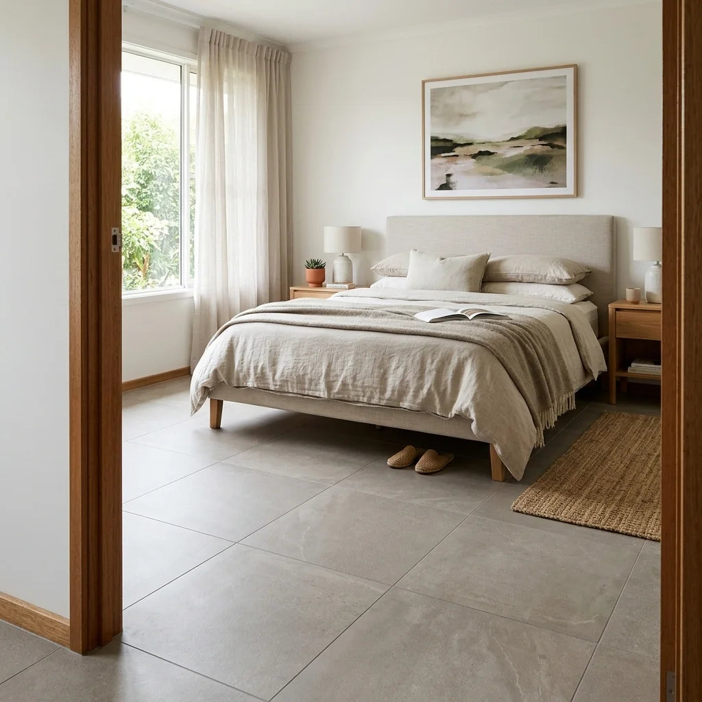BT195-3 PEARL TAUPE 6X3 MATT — bedroom