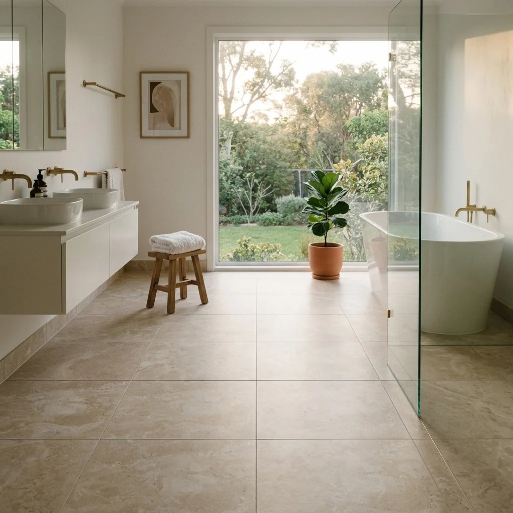 BT197 MAGNUM BEIGE 600X600 MATT — ensuite bathroom