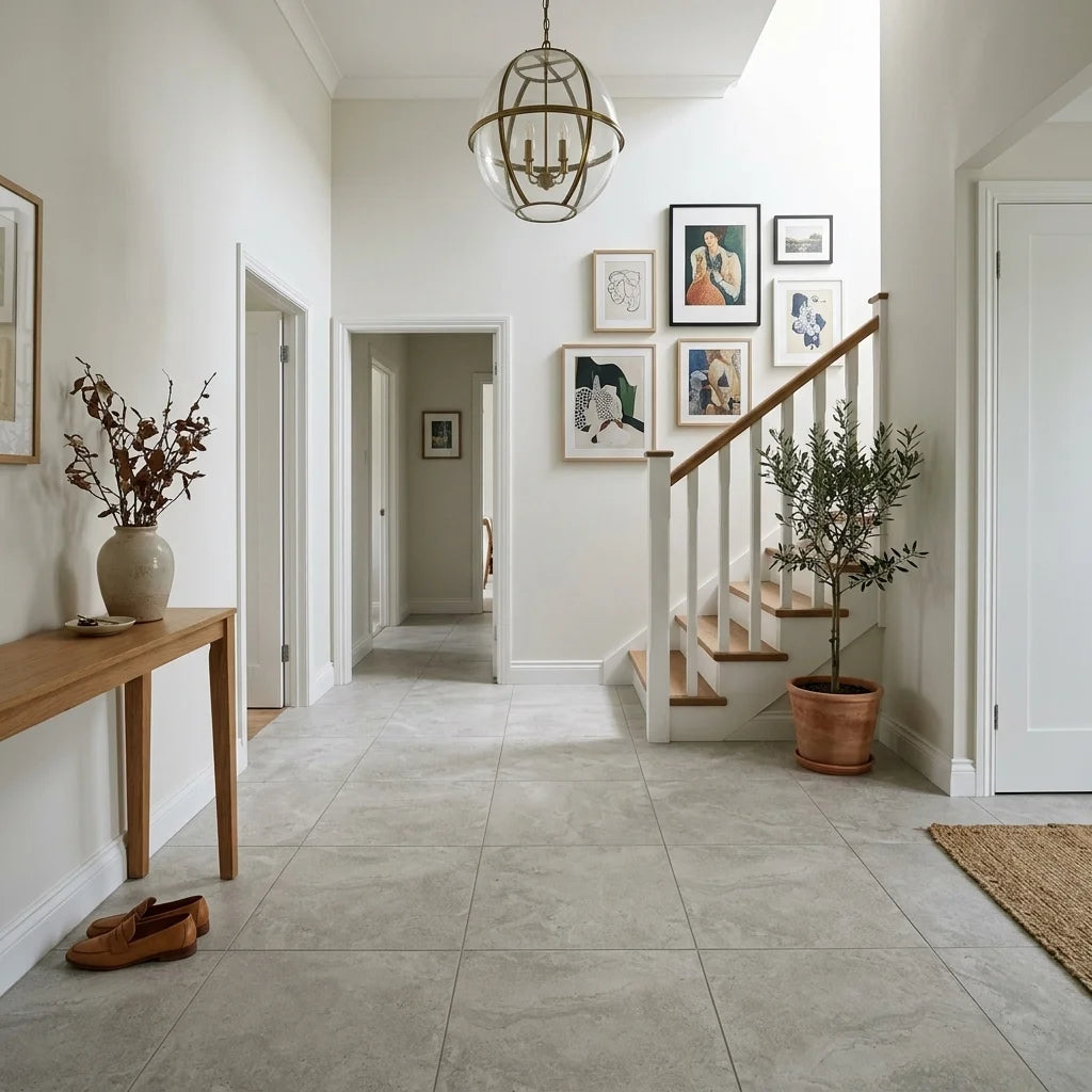 BT198 MAGNUM SILVER 600X600 MATT — stair landing
