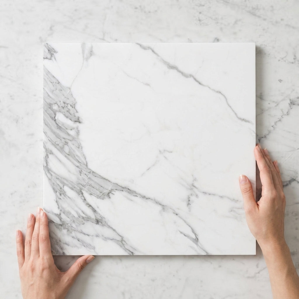 BT325 WHITE STATUARIO 600X600 POLISHED