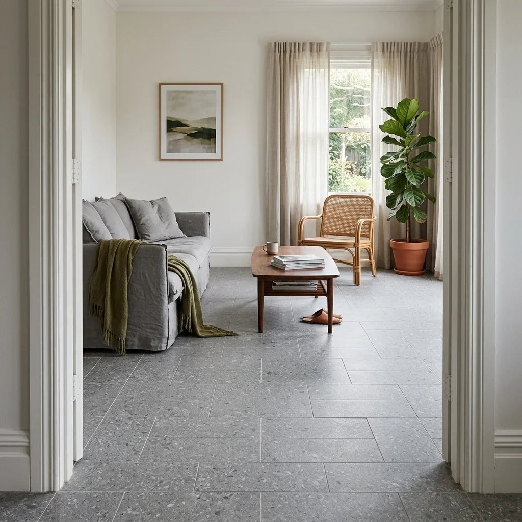 BT3302-3 TERRAZZO GREY 300X600 MATT — living room