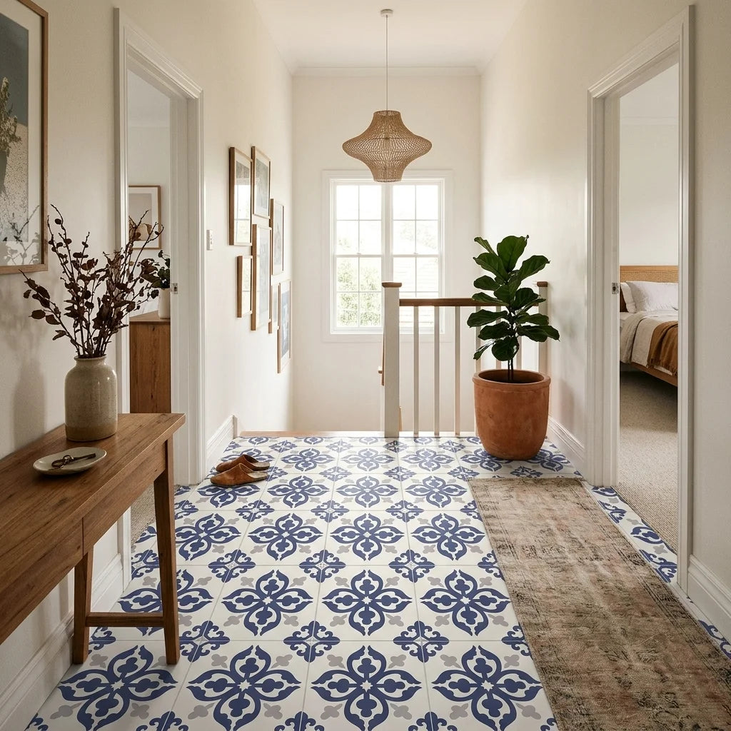 BT3308 RICHMOND SHELLEY 200X200 MATT — stair landing