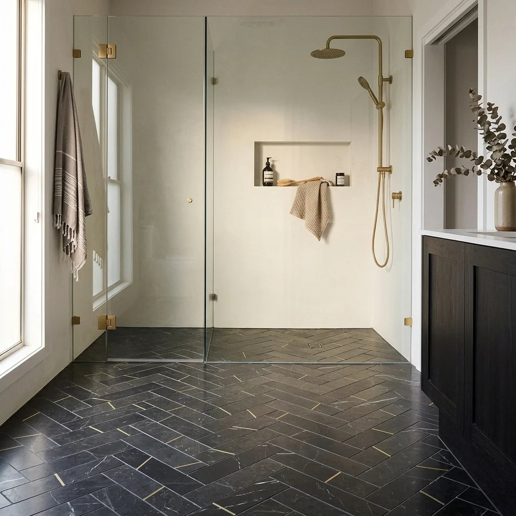 BT3331 GOLDEN BARRES NERO MARQUINA 298x298 — walk-in shower