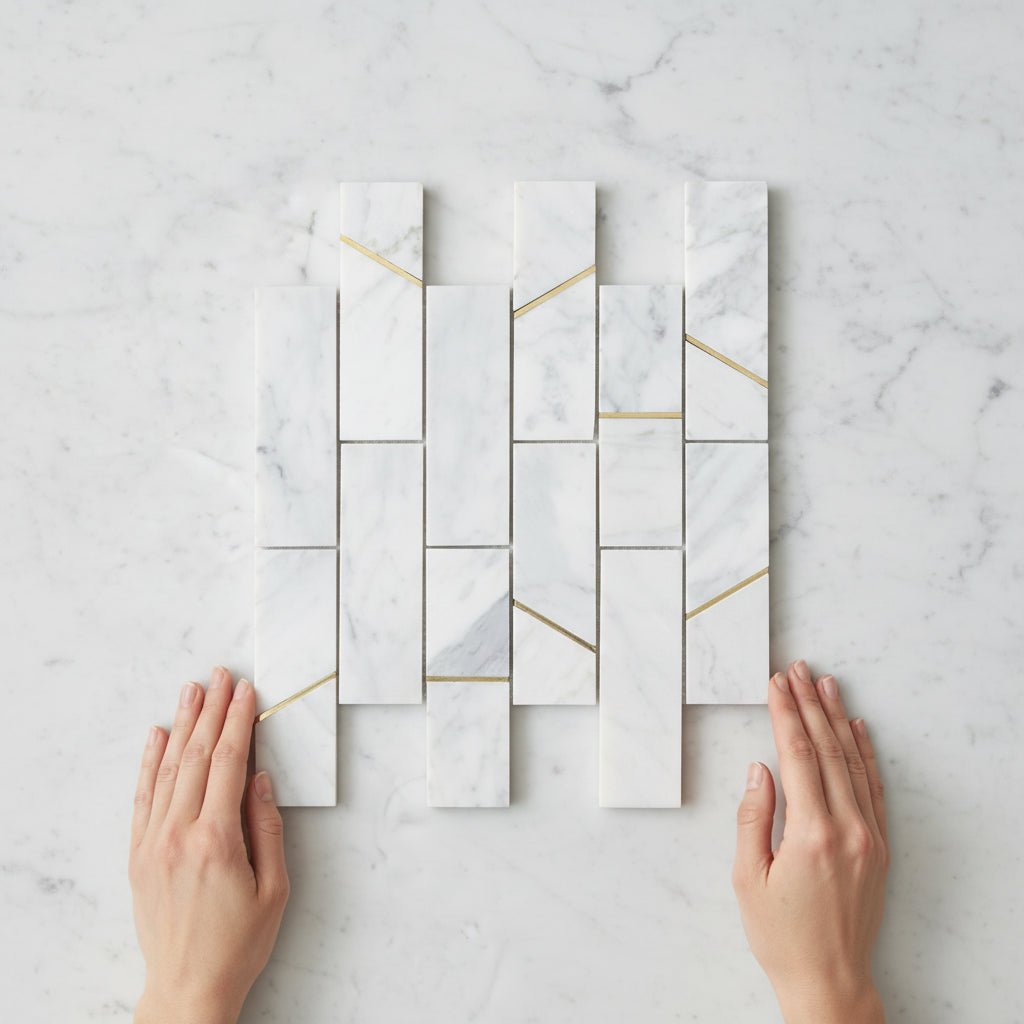 BT3332 GOLDEN BARRES CARRARA 298x298