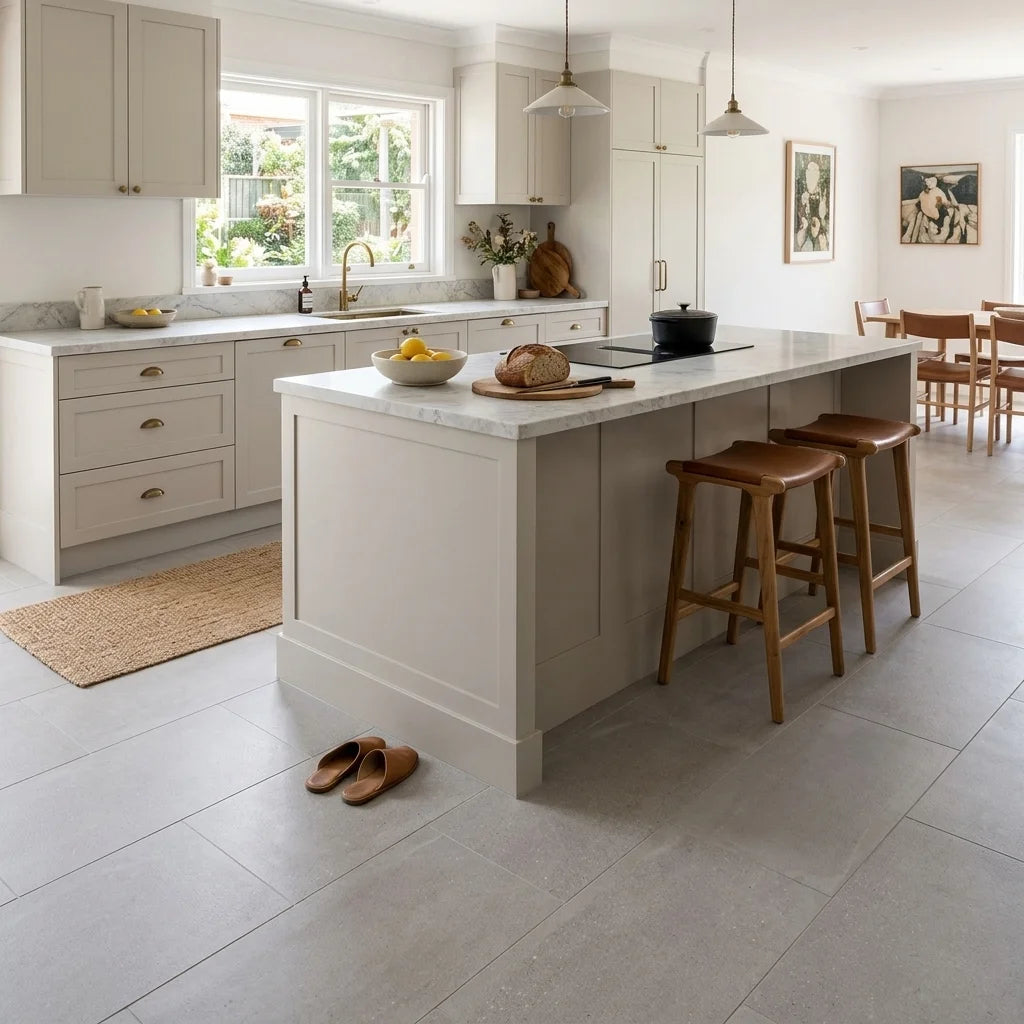BT3375 ARTICO TORTORO 600X300 MATT — open-plan kitchen