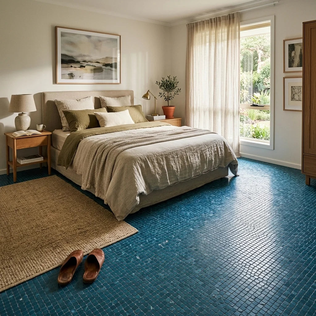BT3385 ONYX SEA BLUE POLISH 200X603 — bedroom