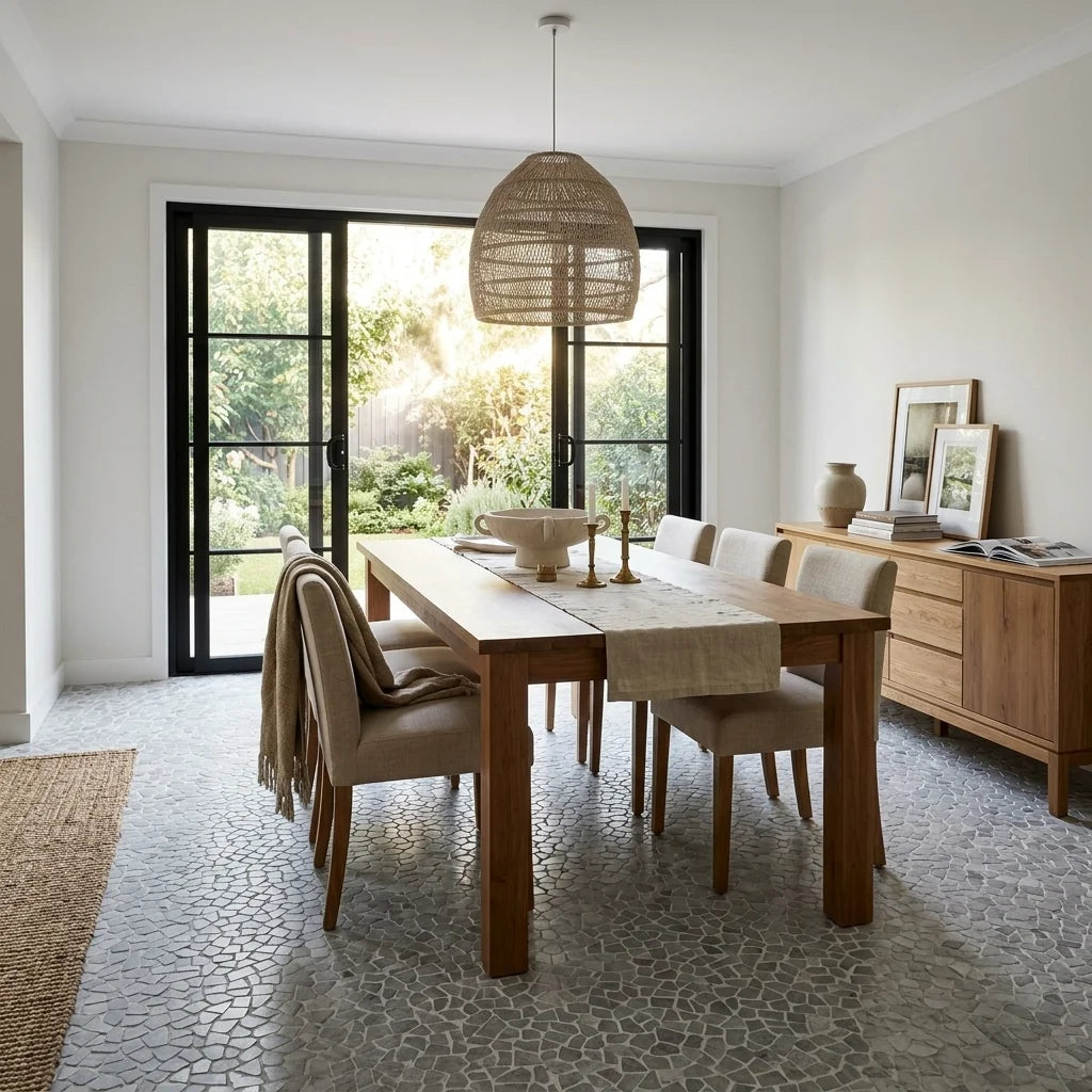 BT3386 ONYX GREY POLISH 200X603 — dining room