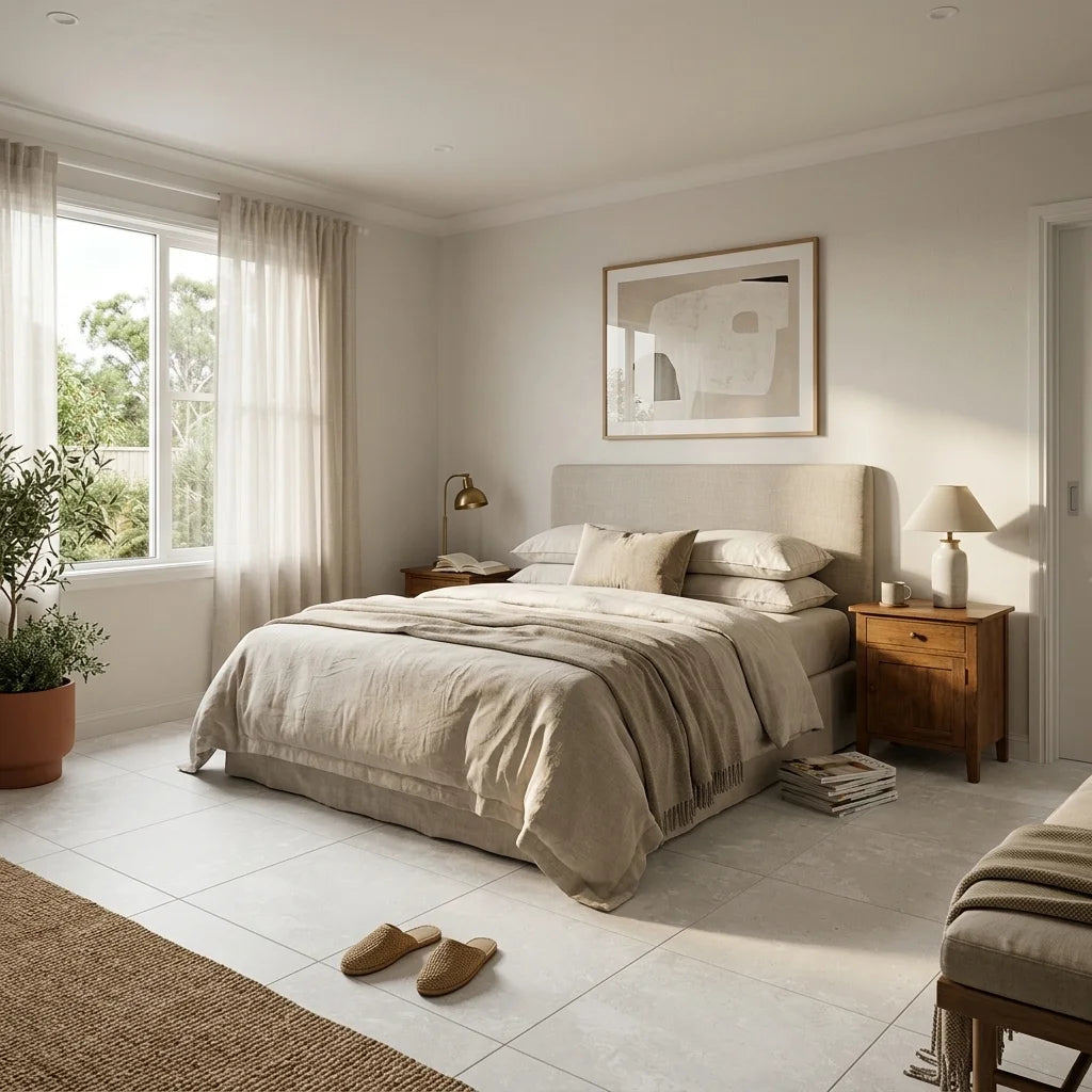 BT3404 TIMELESS WHITE 600X600 MATT — bedroom