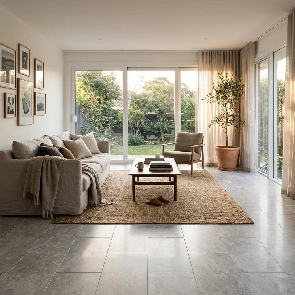 BT3405 TIMELESS SILVER 600X600 MATT — living room