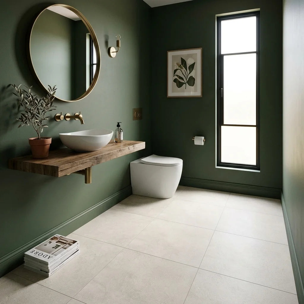 BT3416 KENSEY WHITE 600X600 MATT — powder room