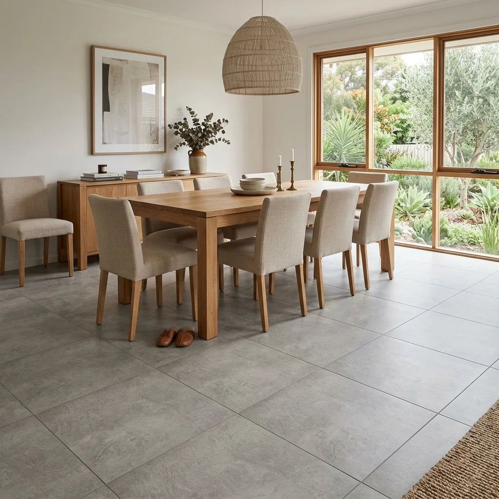 BT3418 KENSEY GREY 600X600 MATT — dining room