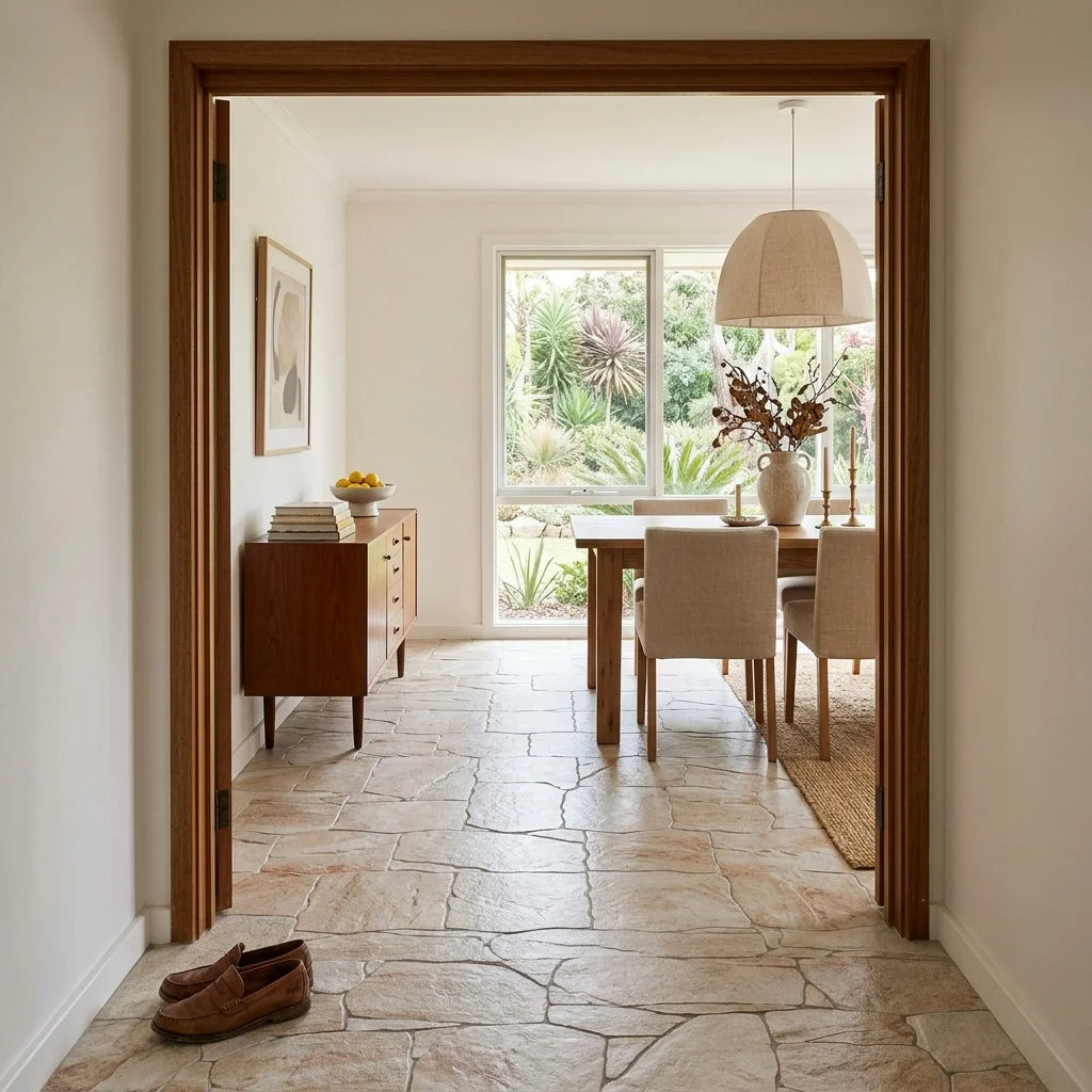 BT3423 VULCANO SAND 3D TILE — dining room