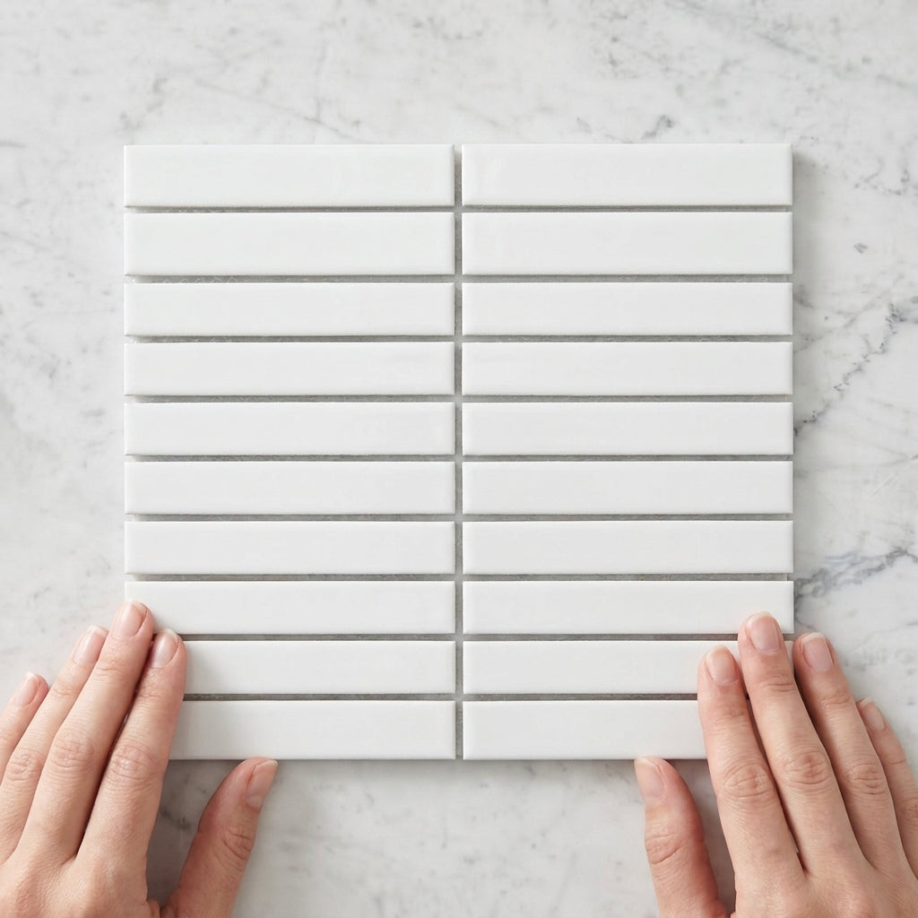 BT3437 Flat white Mosaic GLoss