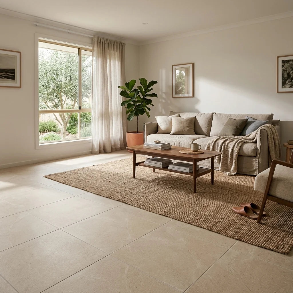 BT3449 MARINO SAND 6x6 MATT SMOOTHGRIP — living room
